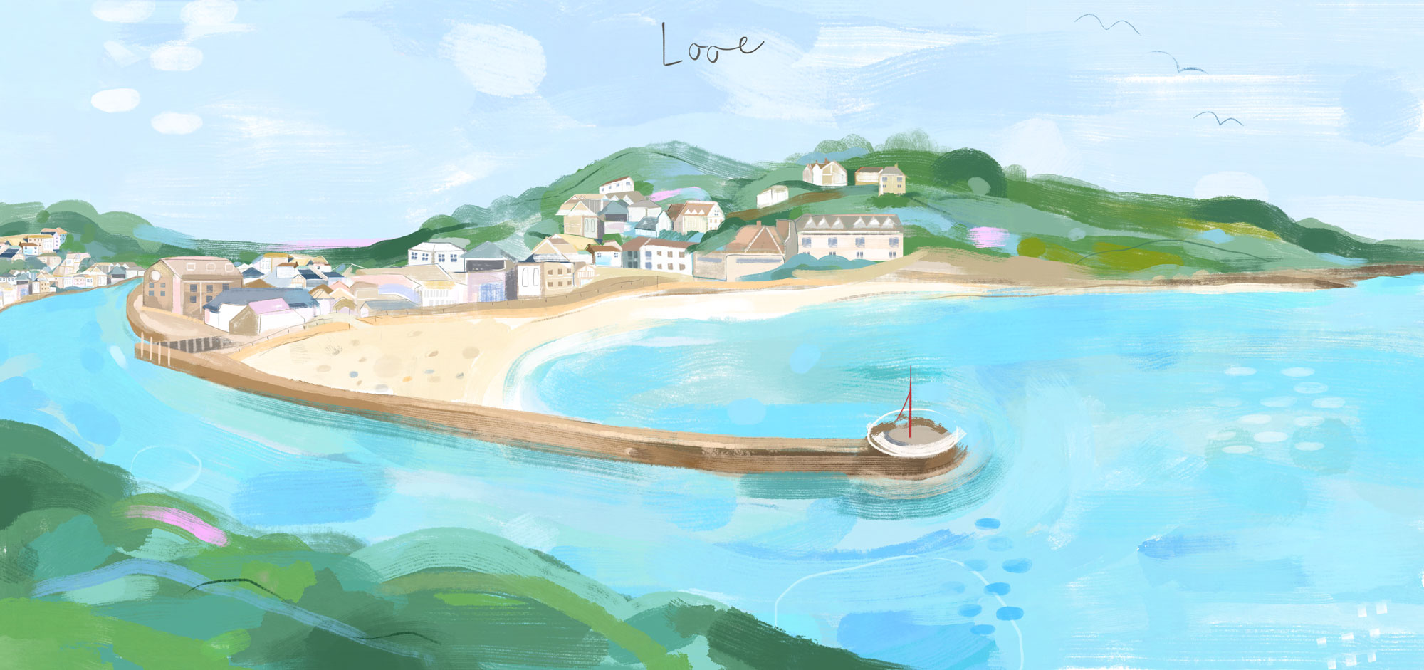 Looe Small Art Print - Whistlefish