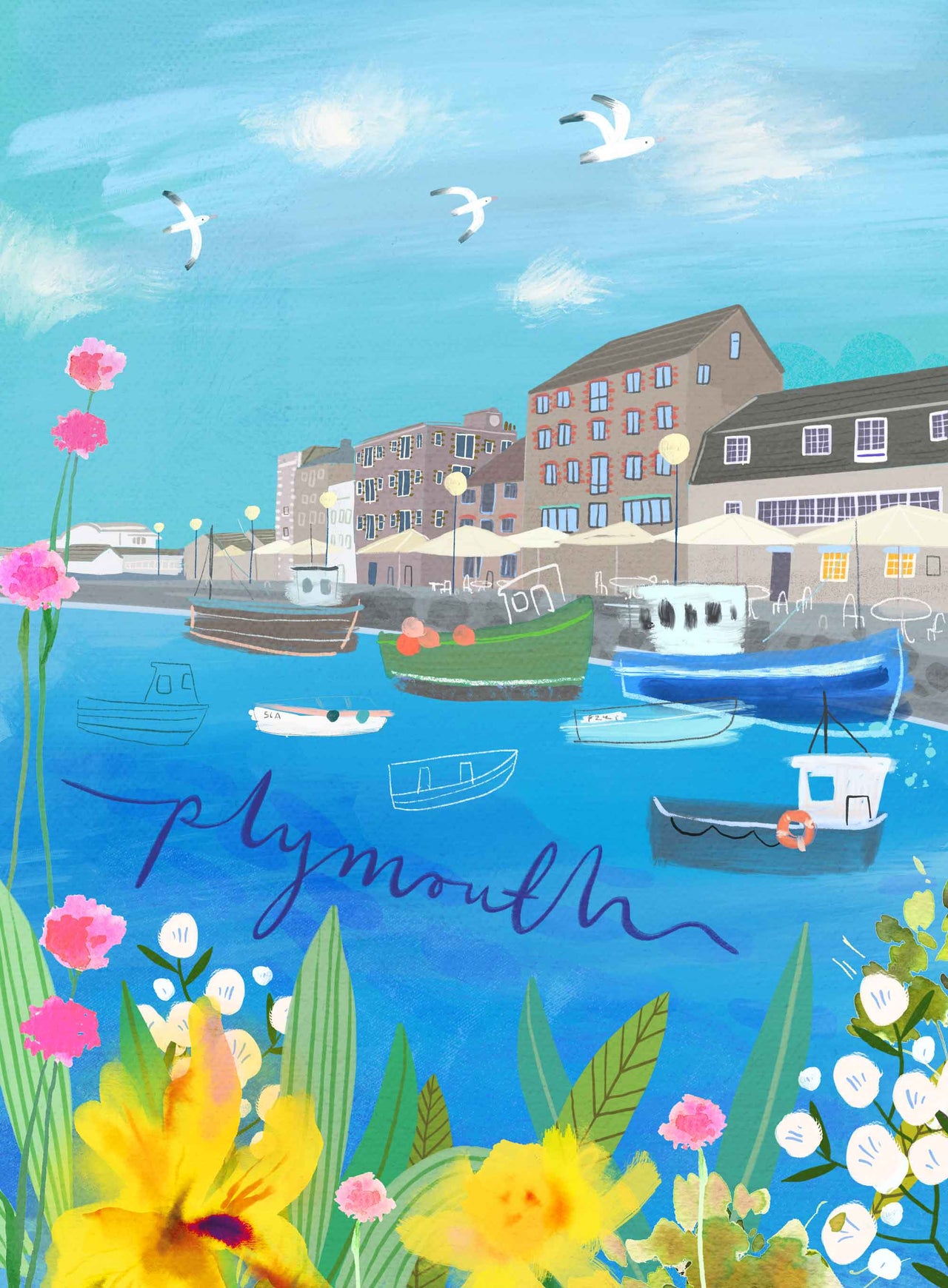 Print-WF896P - Plymouth Art Print-Whistlefish