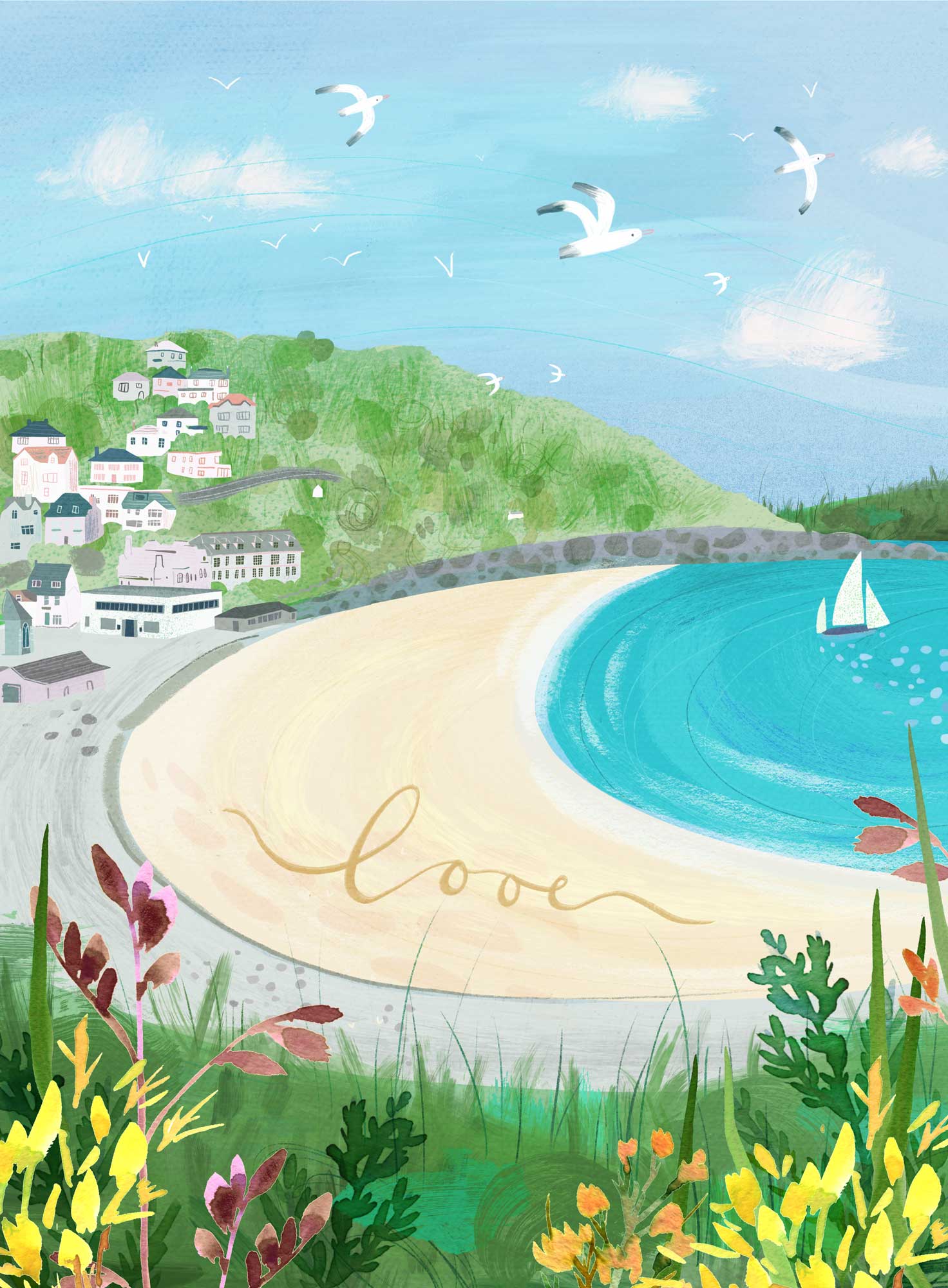 Looe Med Art Print - Whistlefish