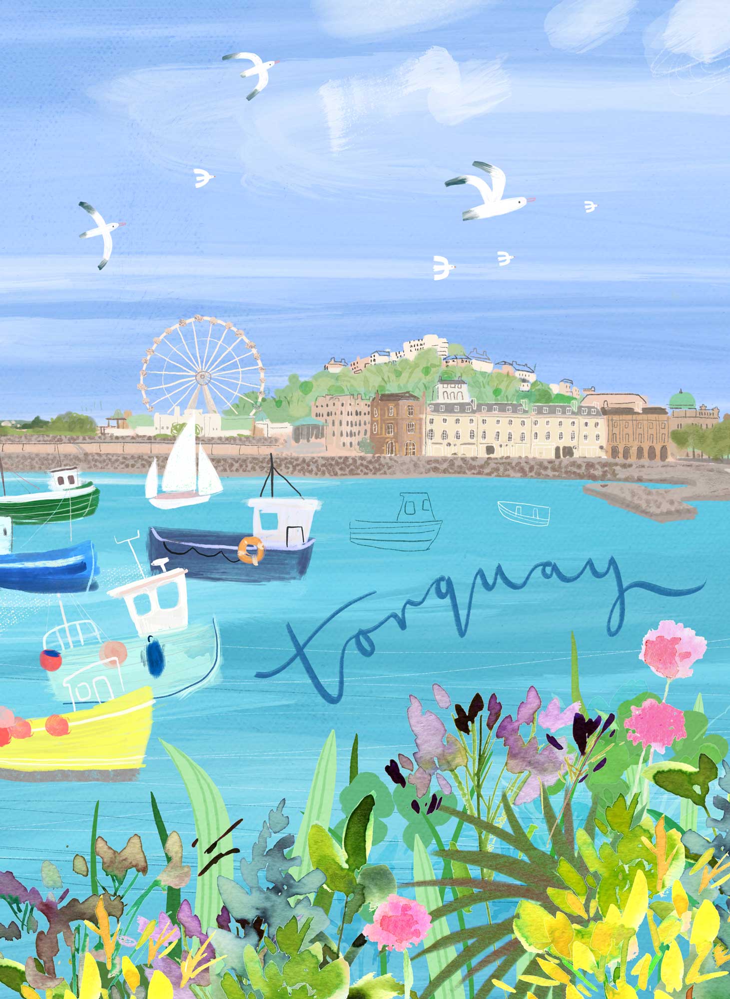 Torquay Med Art Print - Whistlefish