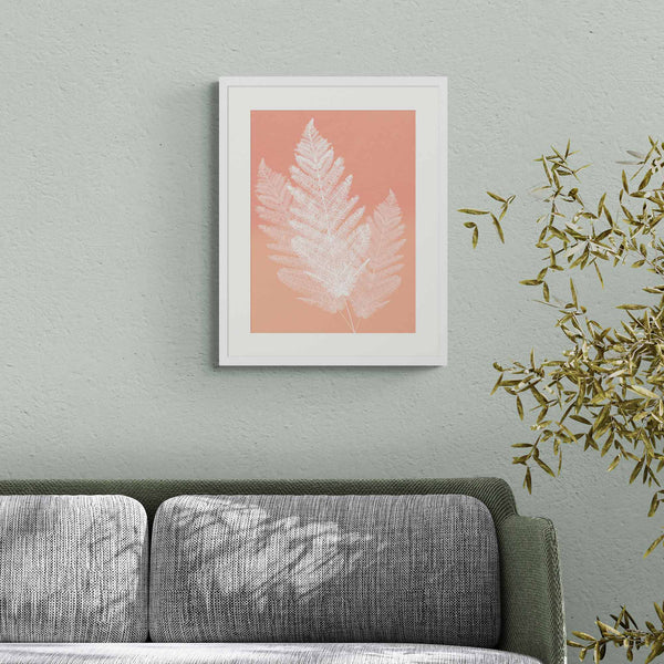 Print - WF920P - Fern Orange Medium Framed Print - Fern Orange Medium Framed Print - Whistlefish