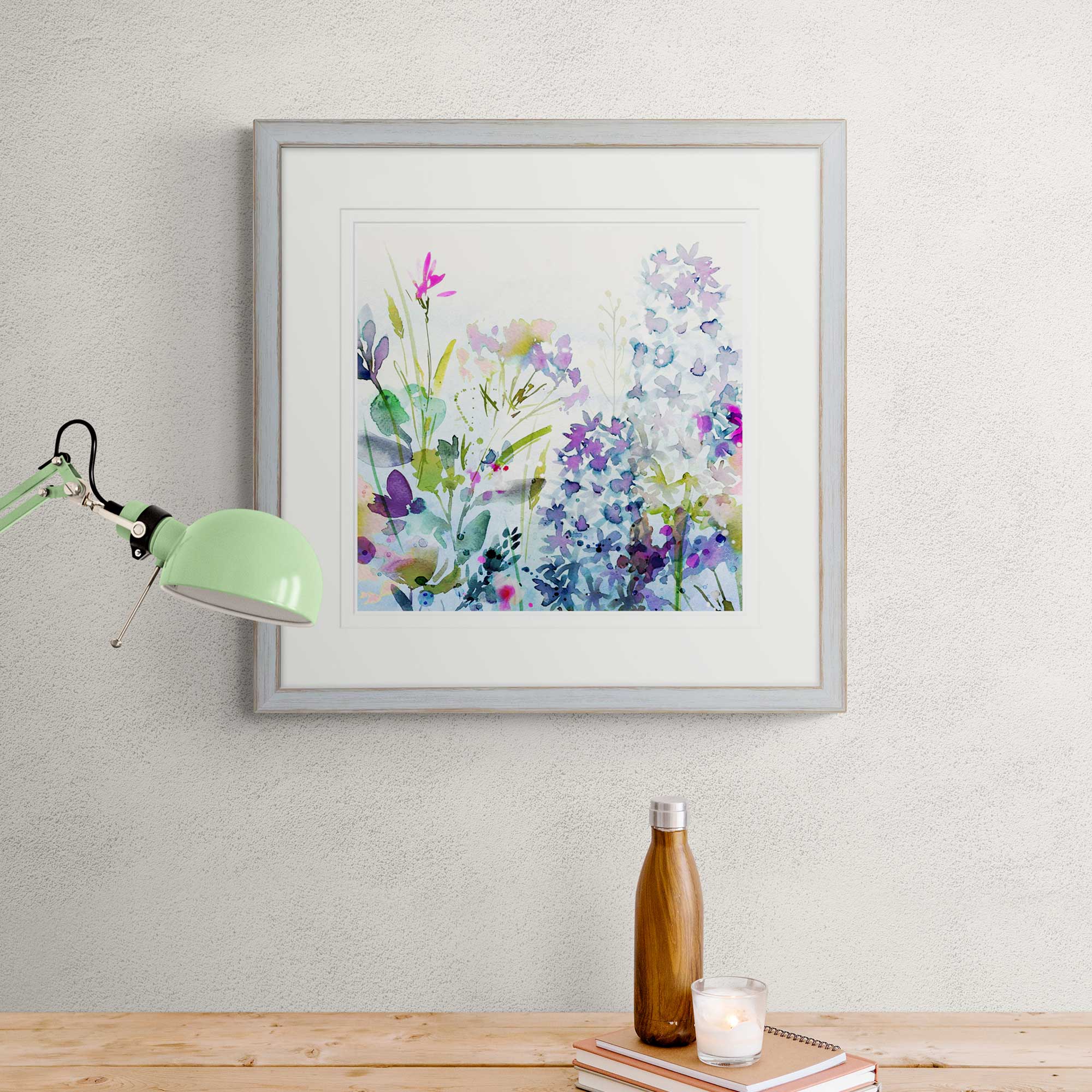 Print - WF924P - Beautiful in Blue Print - Beautiful in Blue Large Framed Print - Art Print - Whistlefish
