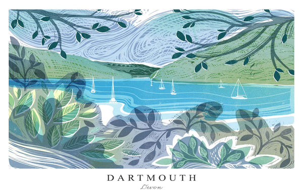 Art Print - WF971P - Dartmouth Arched Lino Art Print - Dartmouth Arched Lino Art Print - Whistlefish