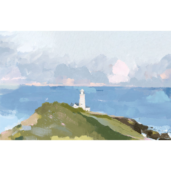 Print - WF982P - South Point Lighthouse Large Art Print - South Point Lighthouse Large Art Print - Whistlefish