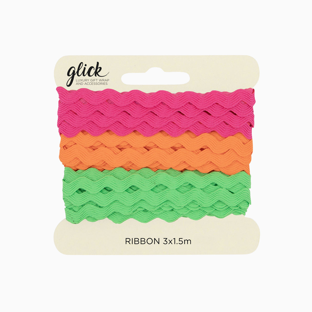 Ribbon-RE01 - Neon Ric Rac Ribbon-Glick