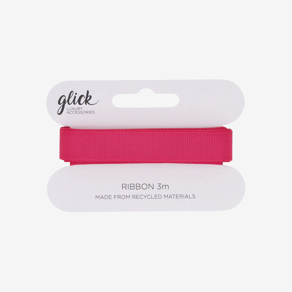 Ribbon-RGG04 - Hot Pink Gros Grain Ribbon-Glick