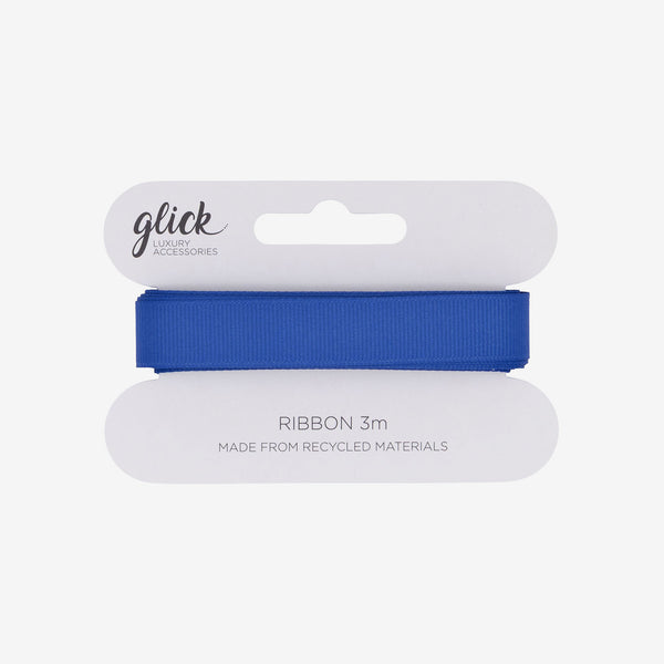Ribbon-RGG08 - Indigo Gros Grain Ribbon-Glick