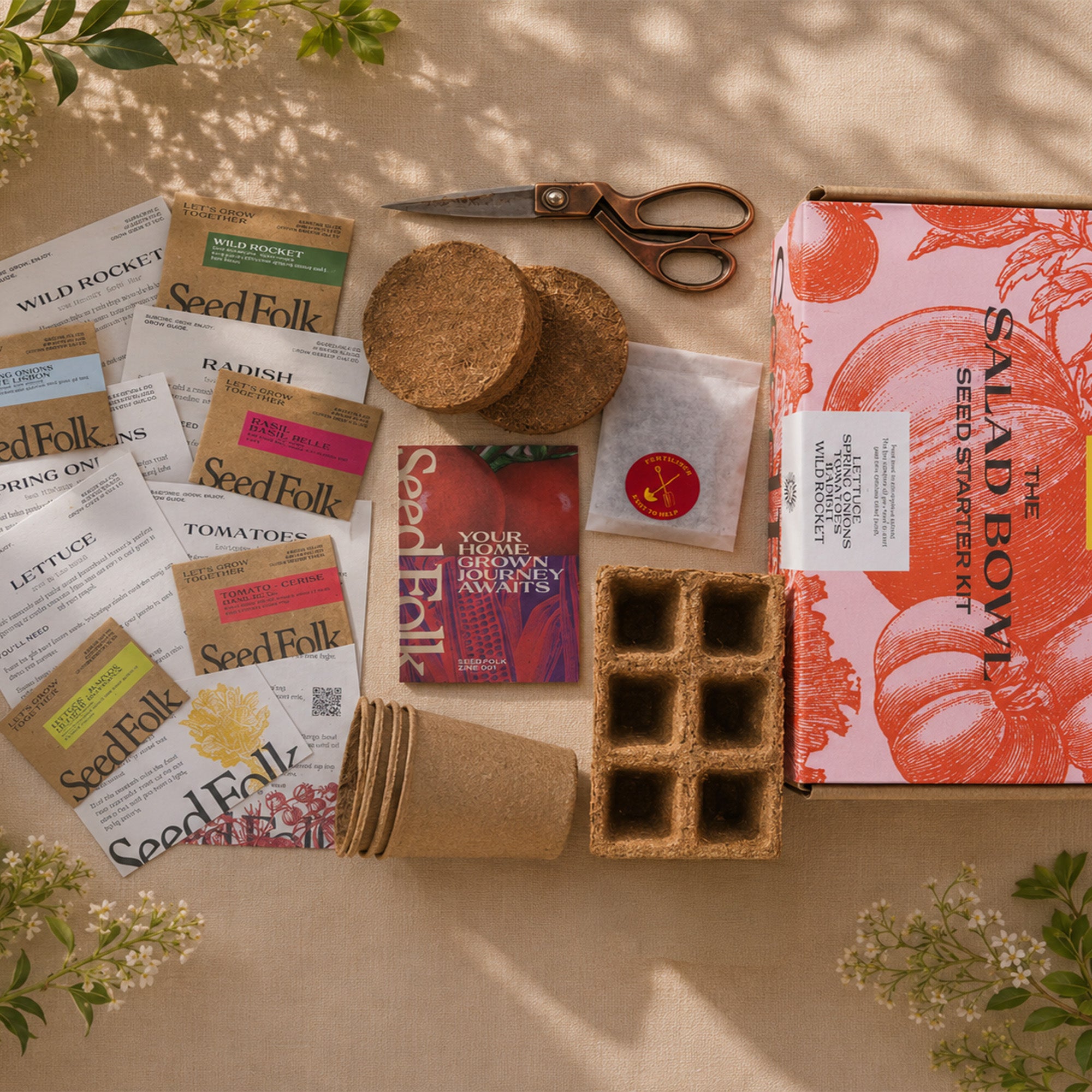 Seed Starter Kit-SF-SK-SB - Salad Bowl Starter Kit-Seed Folk