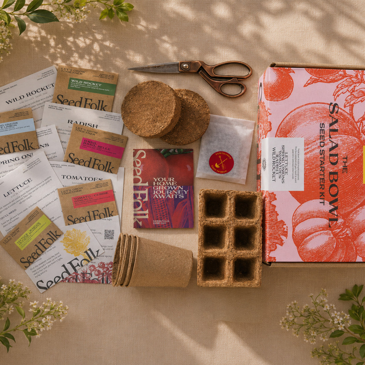 Seed Starter Kit-SF-SK-SB - Salad Bowl Starter Kit-Seed Folk
