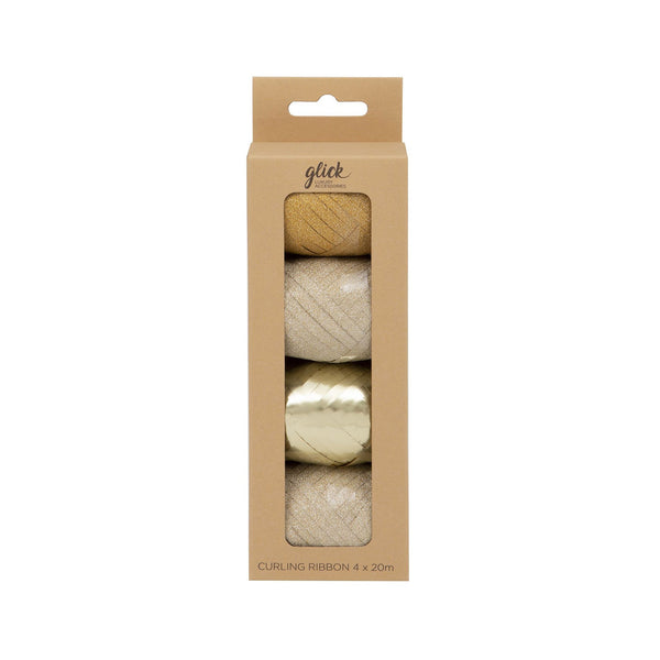 Ribbon - MCR06 - Gold Curling Ribbon Multipack - Gold Curling Ribbon Multipack - Whistlefish