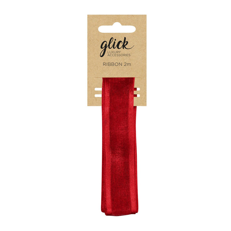 Ribbon - R0220 - Red Satin Edge Ribbon - Red Satin Edge Ribbon - Whistlefish