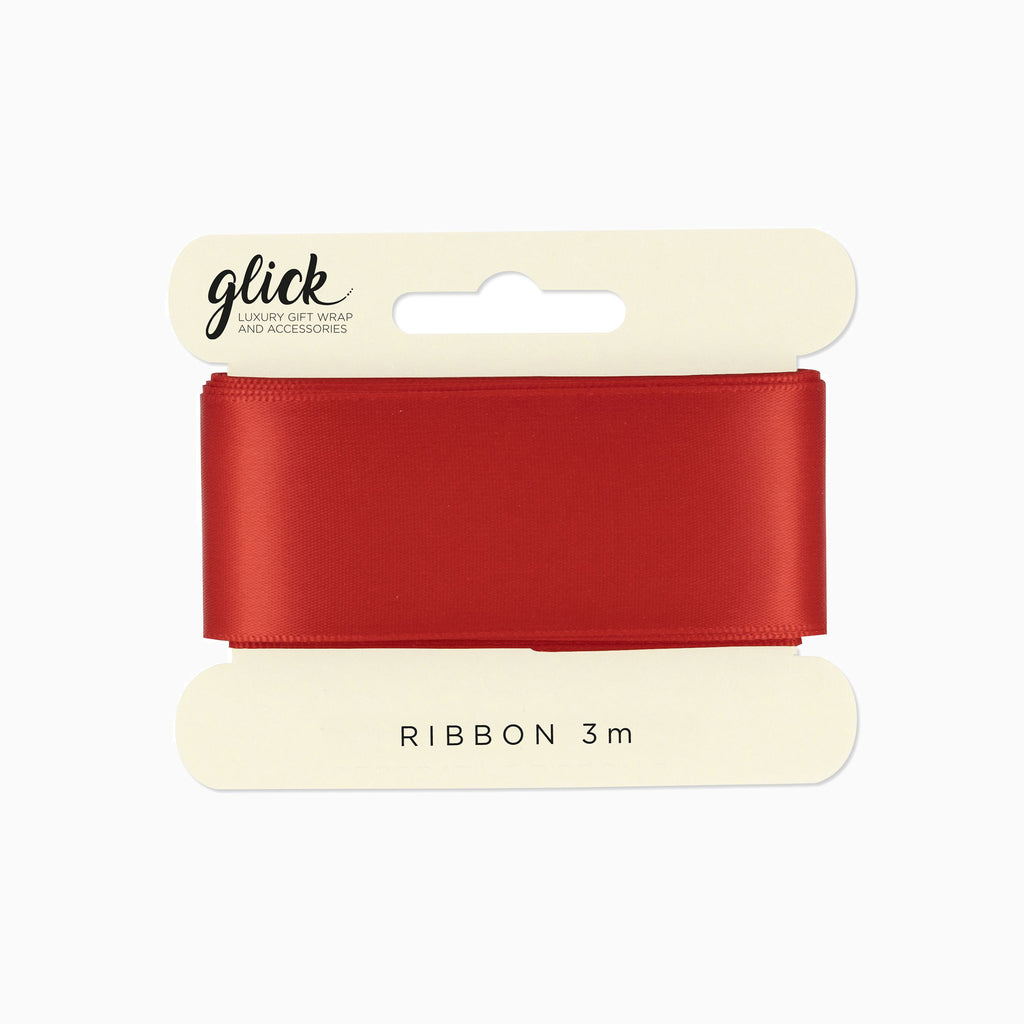 Ribbon-RX36 - Red Satin Ribbon (3m)-Glick
