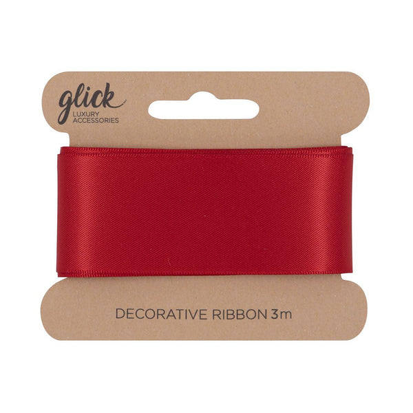 Ribbon - RX36 - Red Satin Ribbon - Red Satin Ribbon - Whistlefish