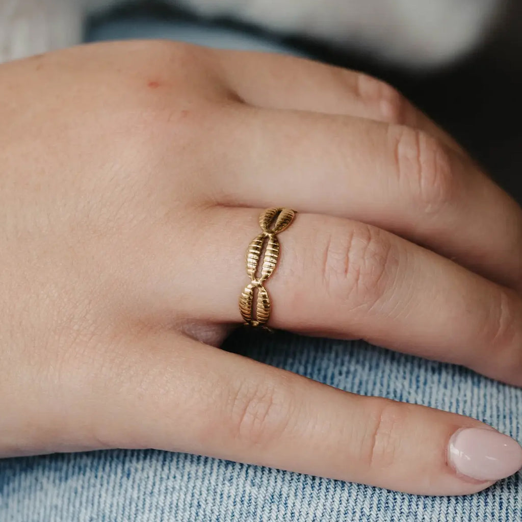 Ring-SSR-002-GOLD - Beach Treasure Ring-Pineapple Island