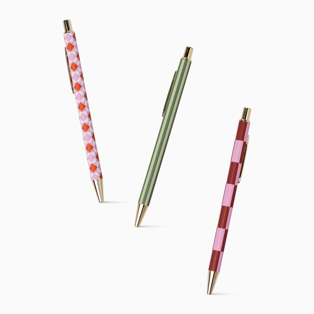 Set of Pens-SBP-1011EU - Set of 3 Ink Pens Pink Patterns-Designworks Collective