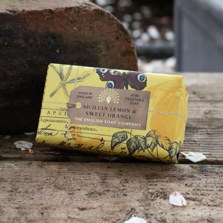 Soap-SS0008 - Lemon and Orange Soap-The English Soap Company