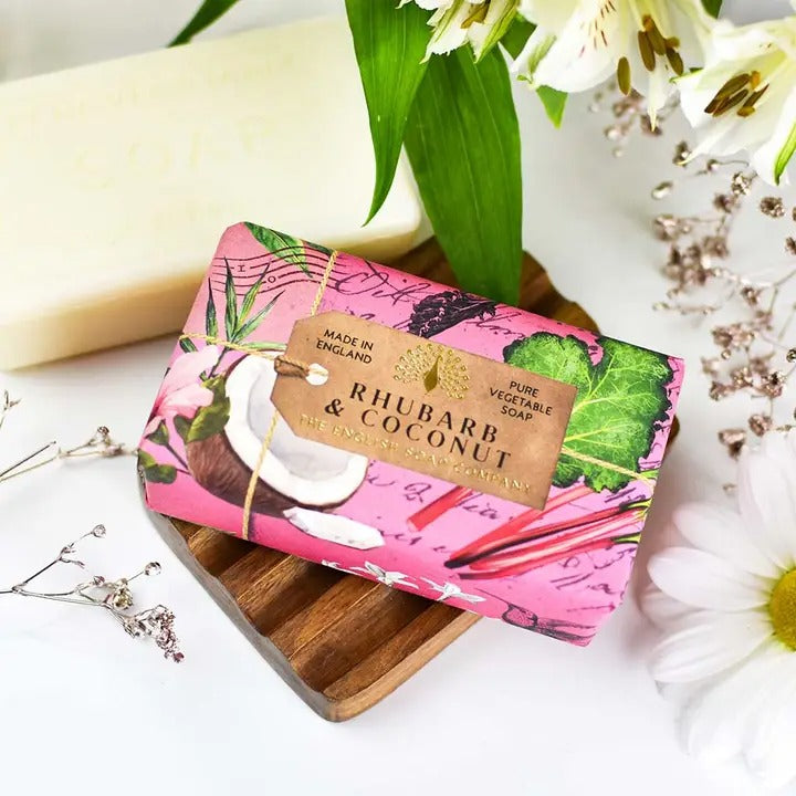Soap-SS0017 - Rhubarb and Coconut Soap-The English Soap Company