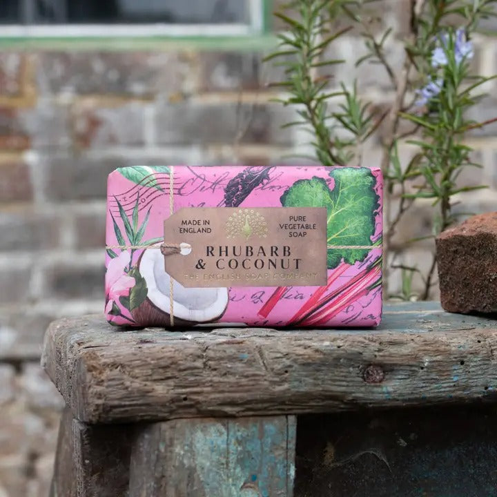 Soap-SS0017 - Rhubarb and Coconut Soap-The English Soap Company