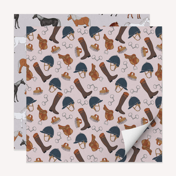 Wrapping Paper - WWP21 - Equine Delight Wrapping Paper Pack - Equine Delight Wrapping Paper Pack - Whistlefish