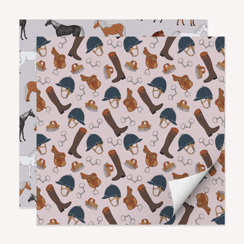 Wrapping Paper - WWP21 - Equine Delight Wrapping Paper Pack - Equine Delight Wrapping Paper Pack - Whistlefish