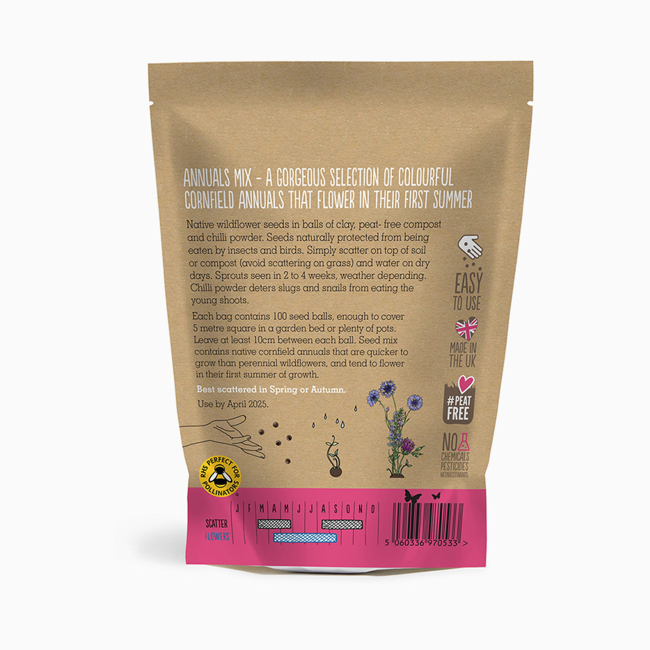 Seed Grab Bag-SB-ANNUALS - Wildflower Grab Bag Annuals Mix-Seedball