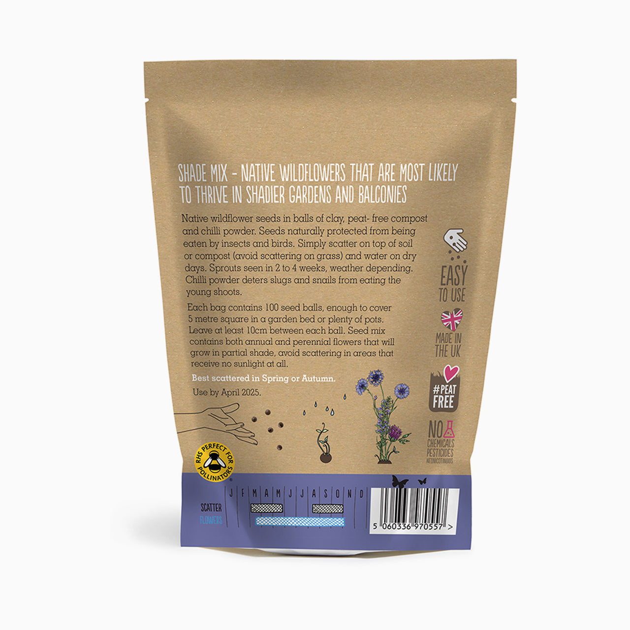 Seed Grab Bag-SB-SHADE - Wildflower Grab Bag Shade Mix-Seedball