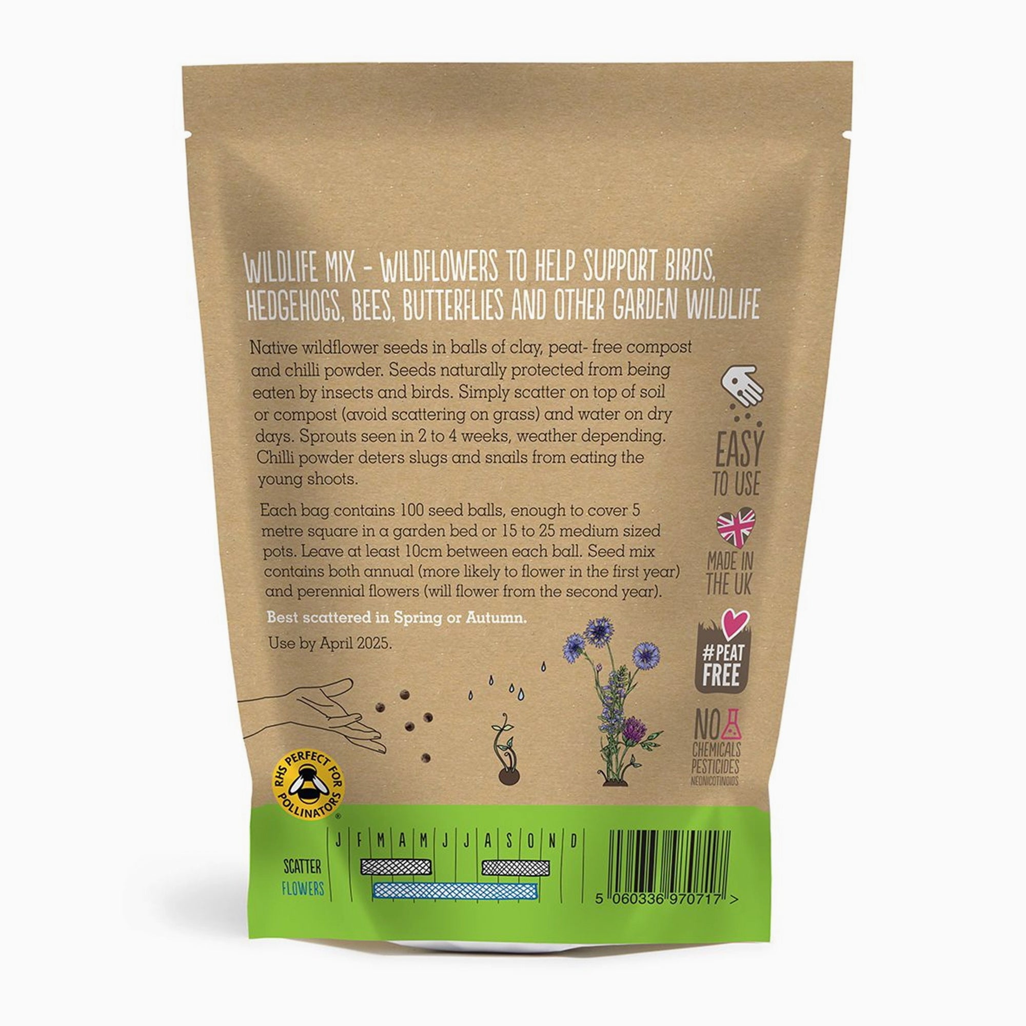 Seed Grab Bag-SB-WILDLIFE - Wildflower Grab Bag Wildlife Mix-Seedball
