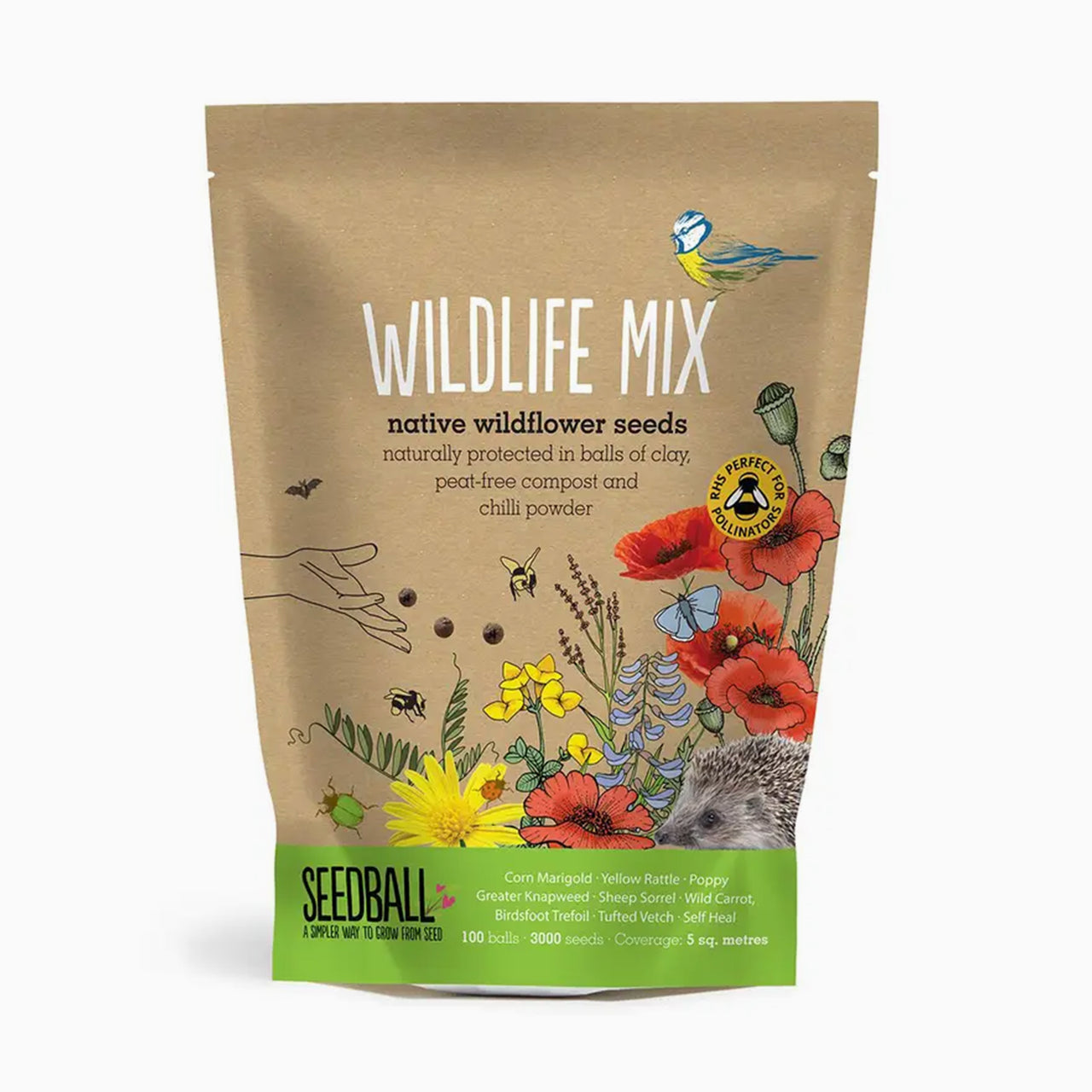 Seed Grab Bag-SB-WILDLIFE - Wildflower Grab Bag Wildlife Mix-Seedball