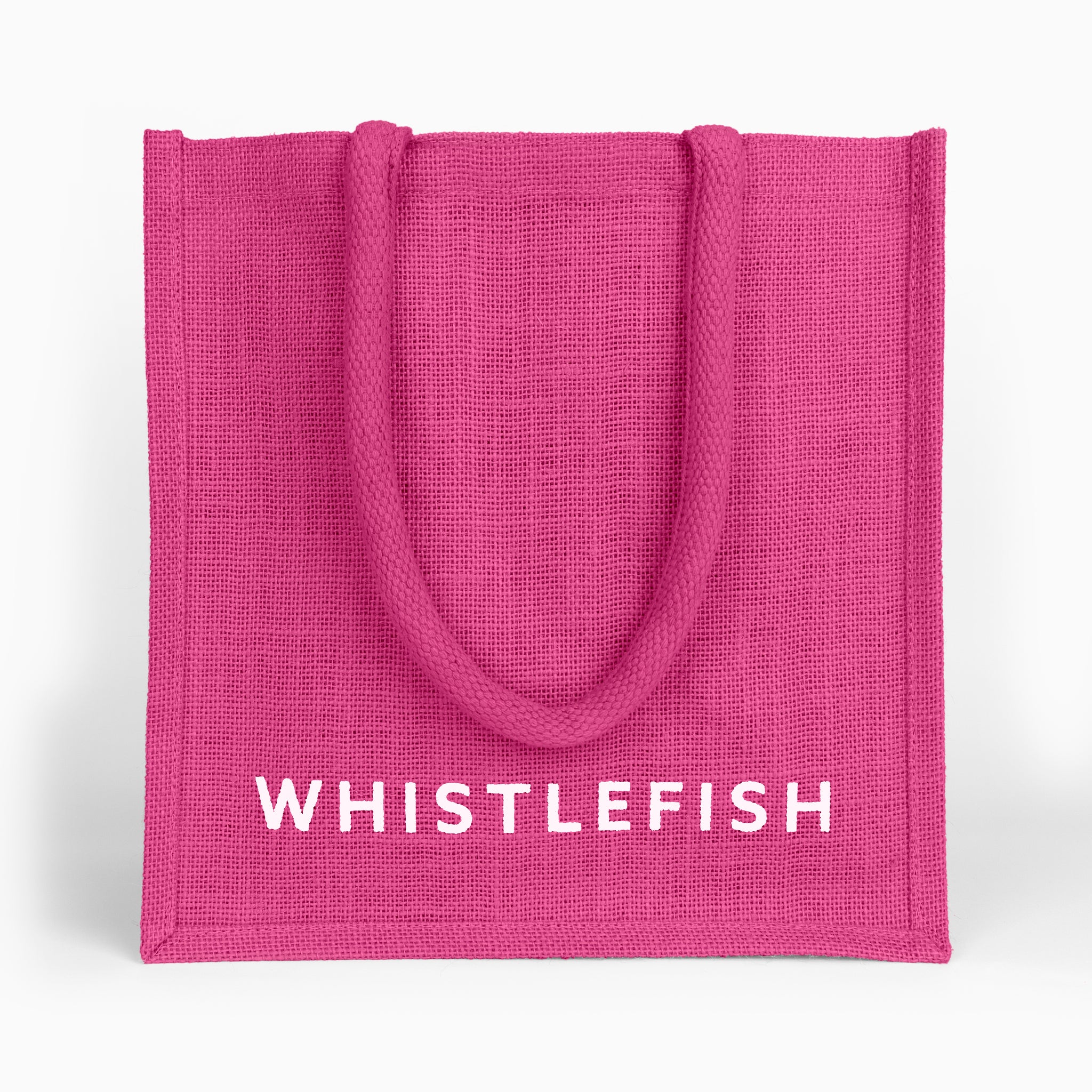 Small Jute Bag-JB209 - Fuchsia Small Jute Bag-Whistlefish