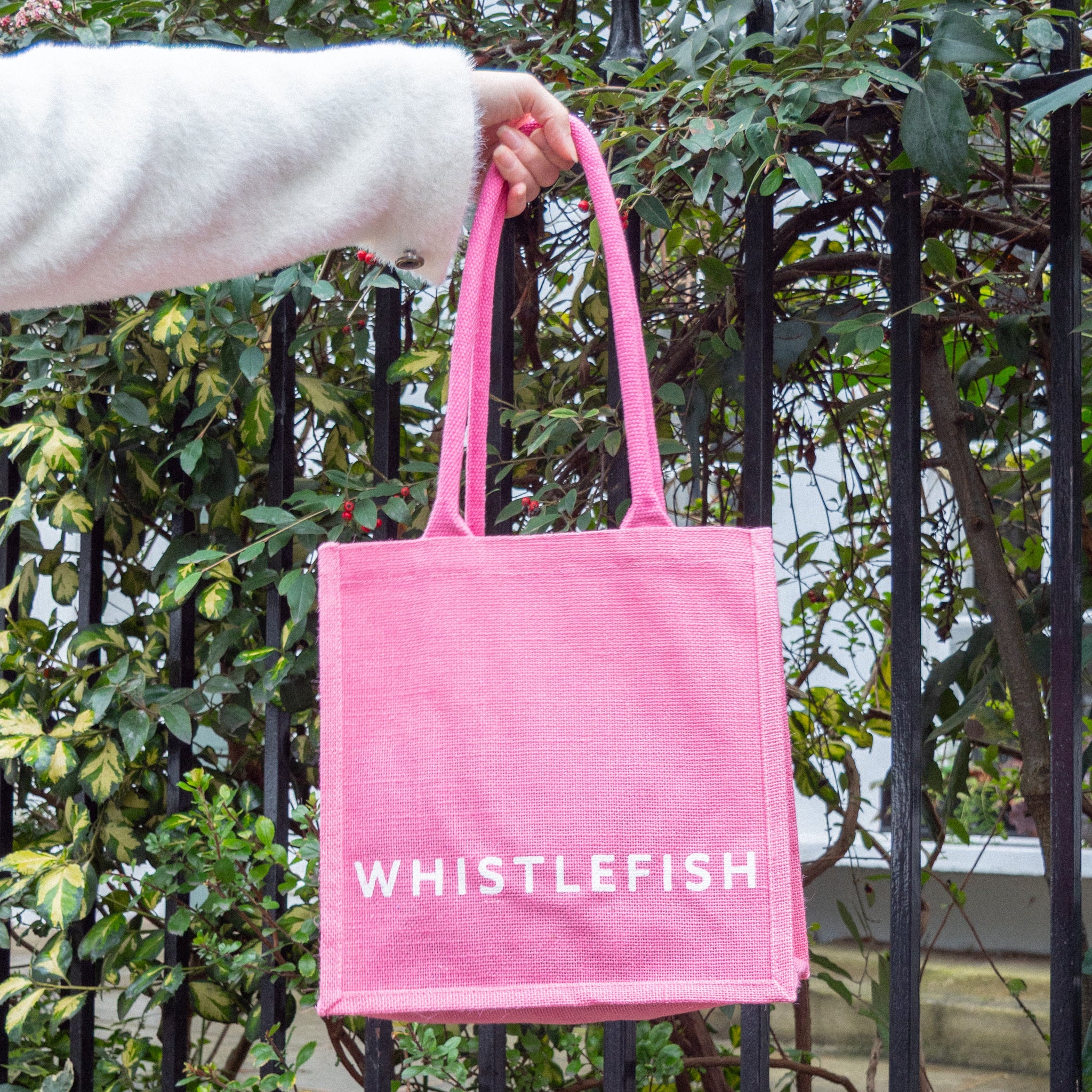 Small Jute Bag-JB210 - Candyfloss Small Jute Bag-Whistlefish