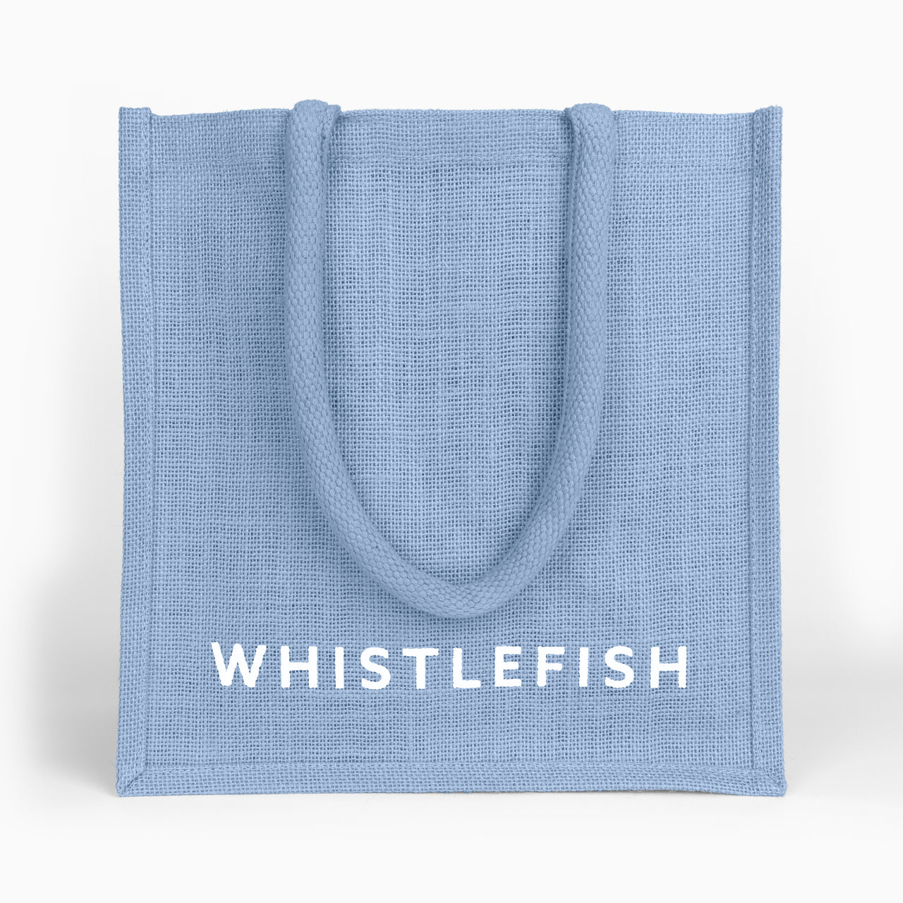 Small Jute Bag-JB212 - Baby Blue Small Jute Bag-Whistlefish