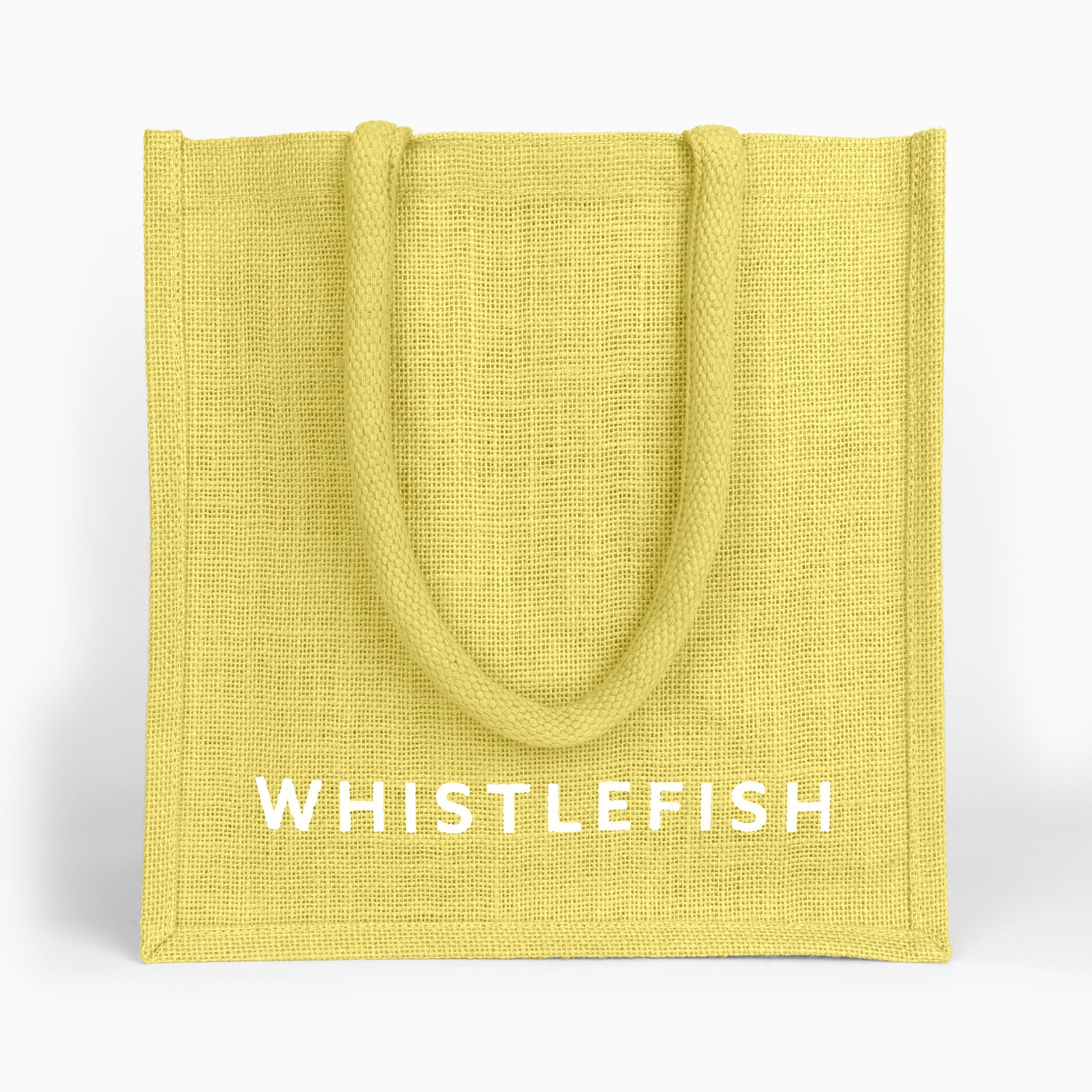 Small Jute Bag-JB218 - Lemon Small Jute Bag-Whistlefish