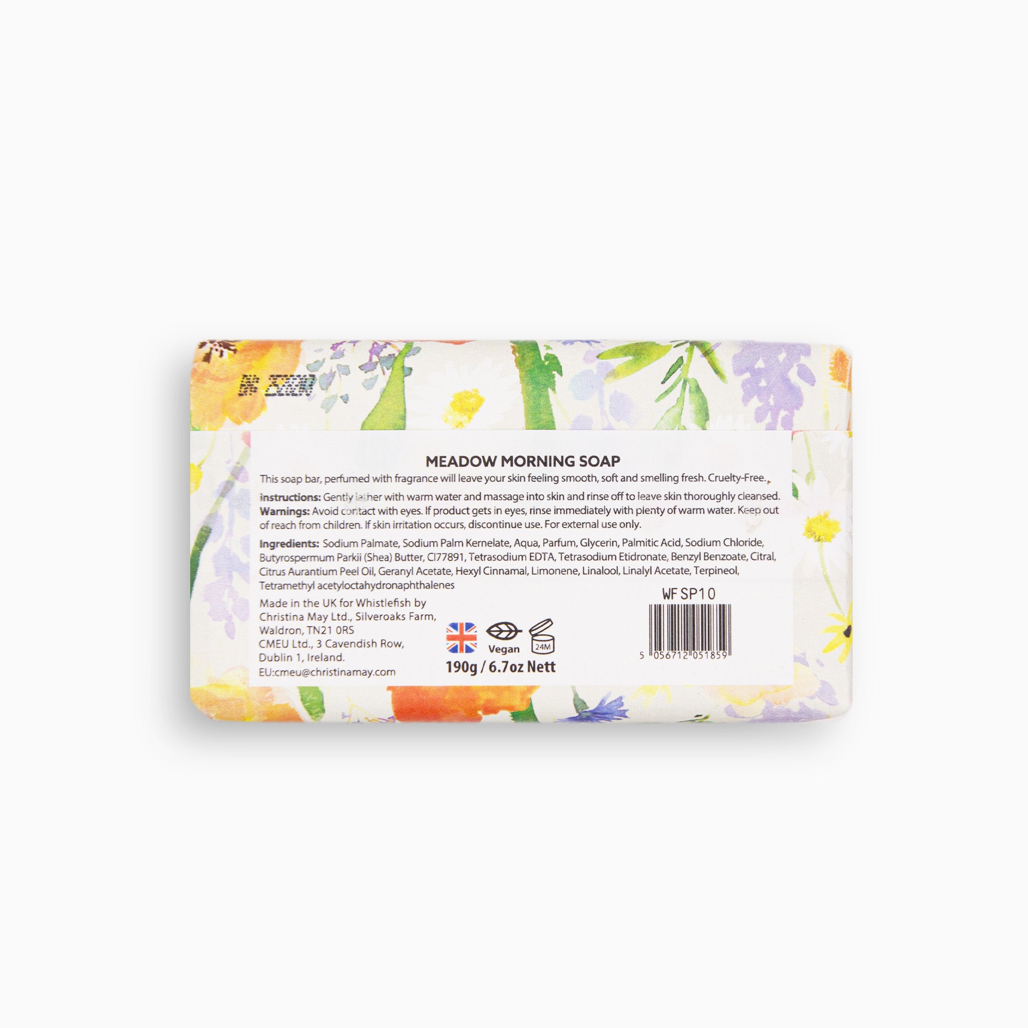 Soap-WFSP10 - Meadow Morning Lemon & Mandarin Soap-Whistlefish