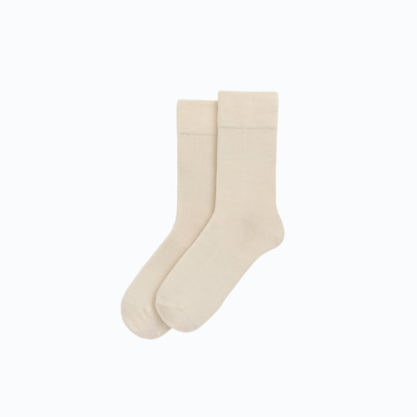 Socks-BAMCREAMS25 - Clotted Cream Bamboo Socks-Pairs Socks