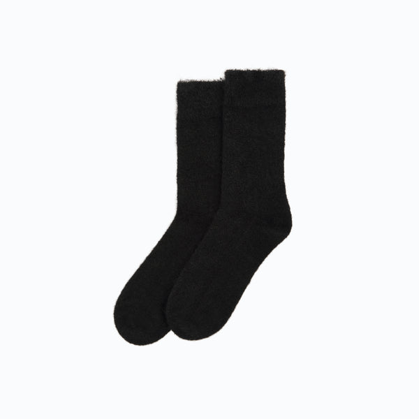 Socks-USALEVCHARS - True Black Ultra Soft Alpaca Socks-Pairs Socks