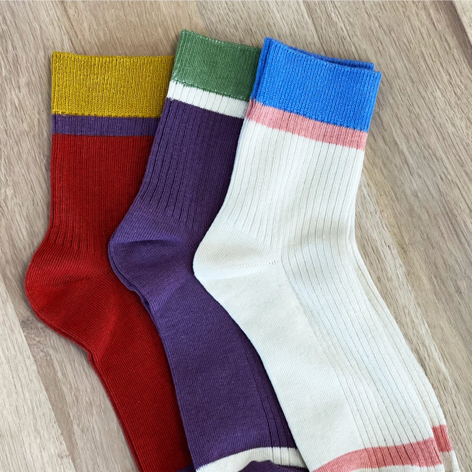 Socks-WFSS03 - (Set of 3) Varsity Sports Socks-Whistlefish