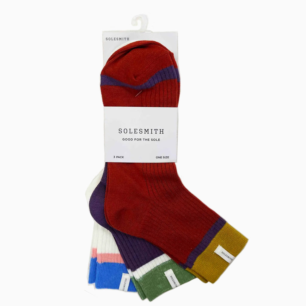 Socks-WFSS03 - (Set of 3) Varsity Sports Socks-Whistlefish