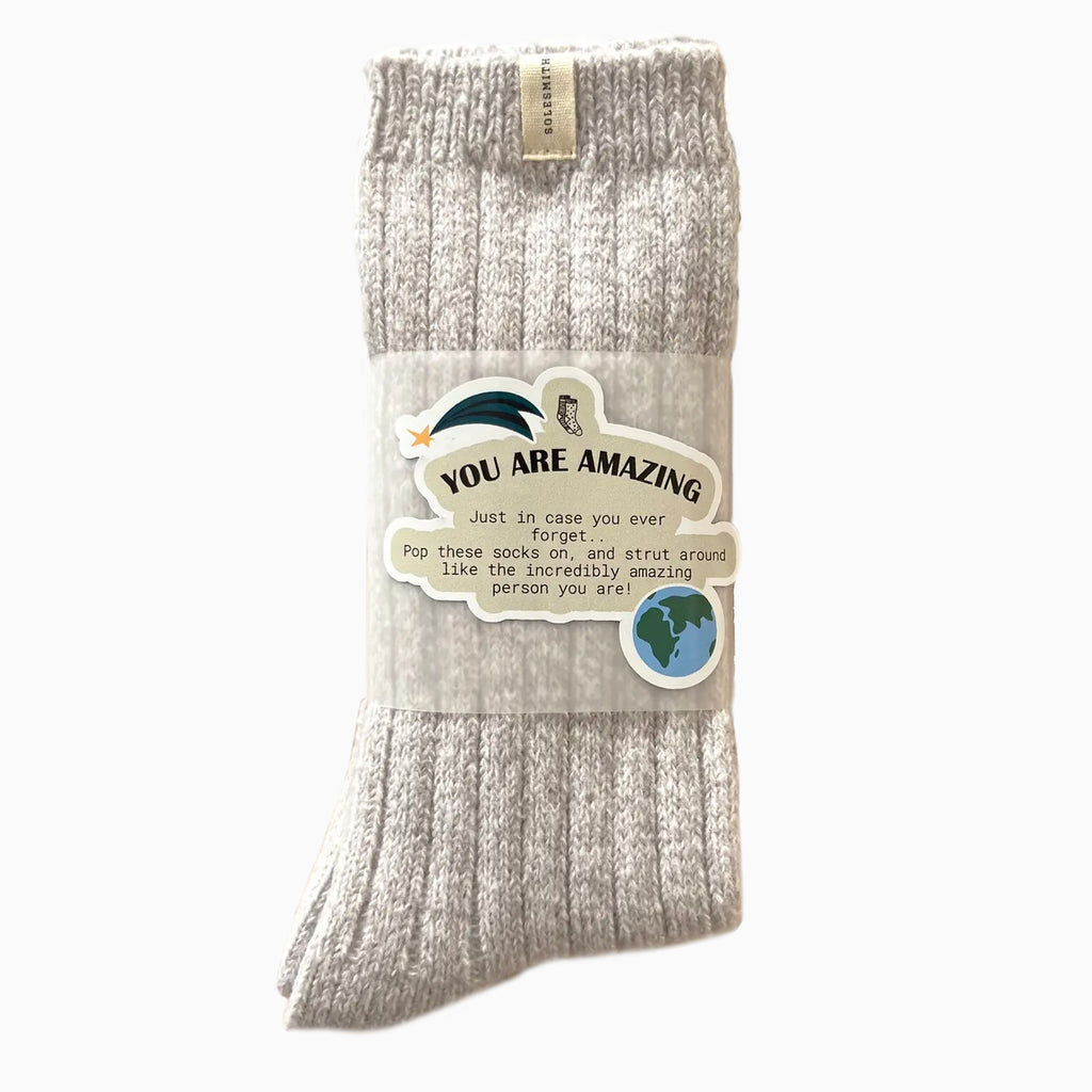 Socks-WFSS12 - You Are Amazing Super Soft Men's Socks-Whistlefish