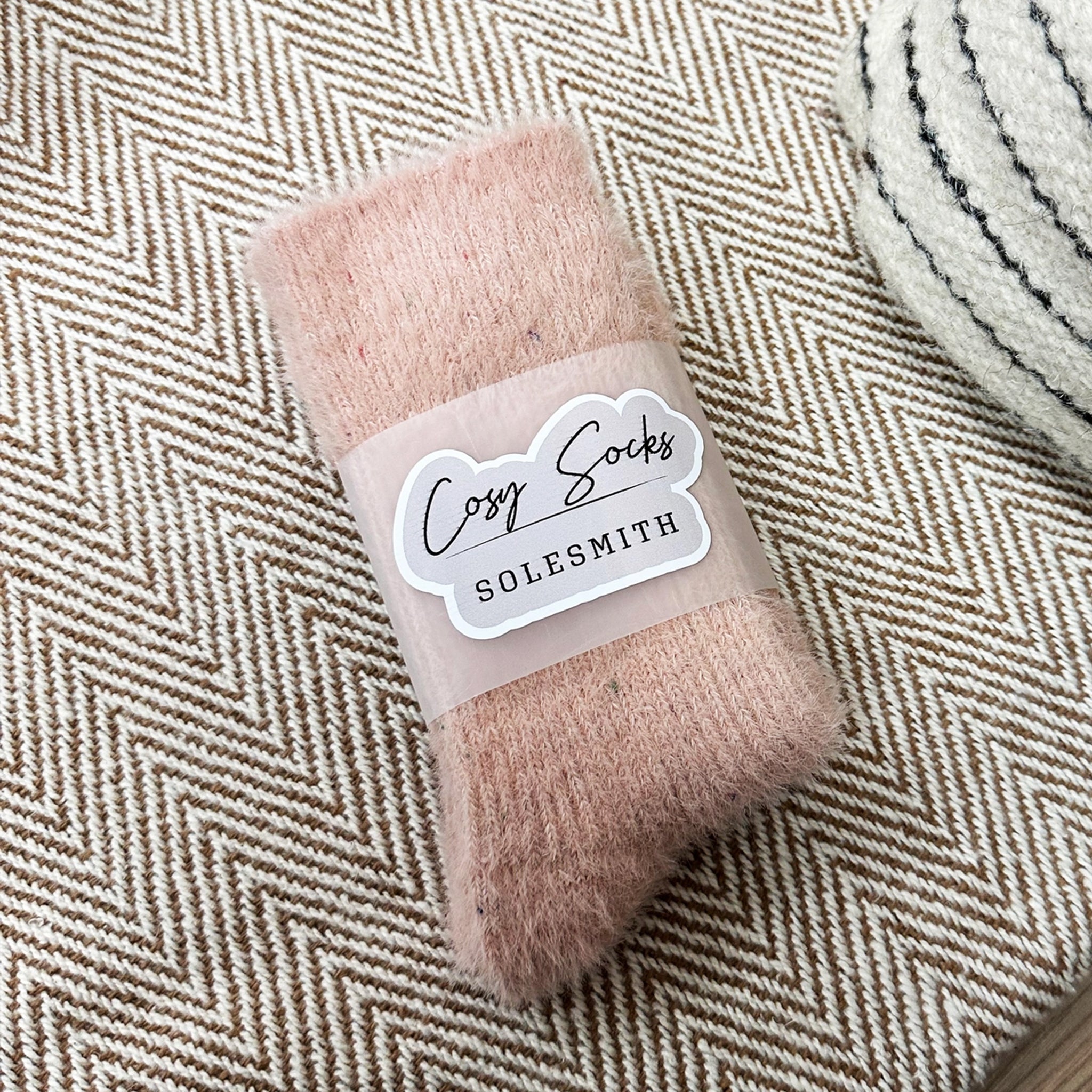 Socks-WFSS15 - Fluffy Luxury Pink Socks-Whistlefish