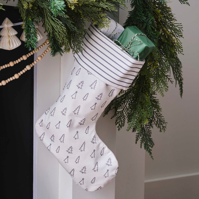 Stocking - NN-106 - Nordic Christmas Tree Stocking - Nordic Christmas Tree Stocking - Whistlefish