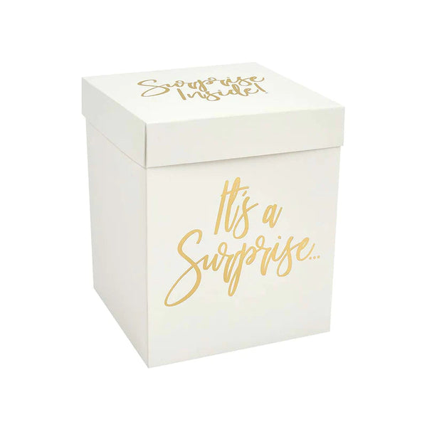 Surprise - HBMM355 - Gold Surprise in a Box - Gold Surprise in a Box - Party Supplies - Whistlefish