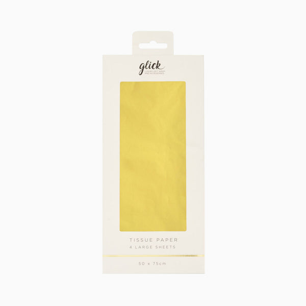 Tissue Paper-TP21 - Plain Lemon Tissue Paper-Glick