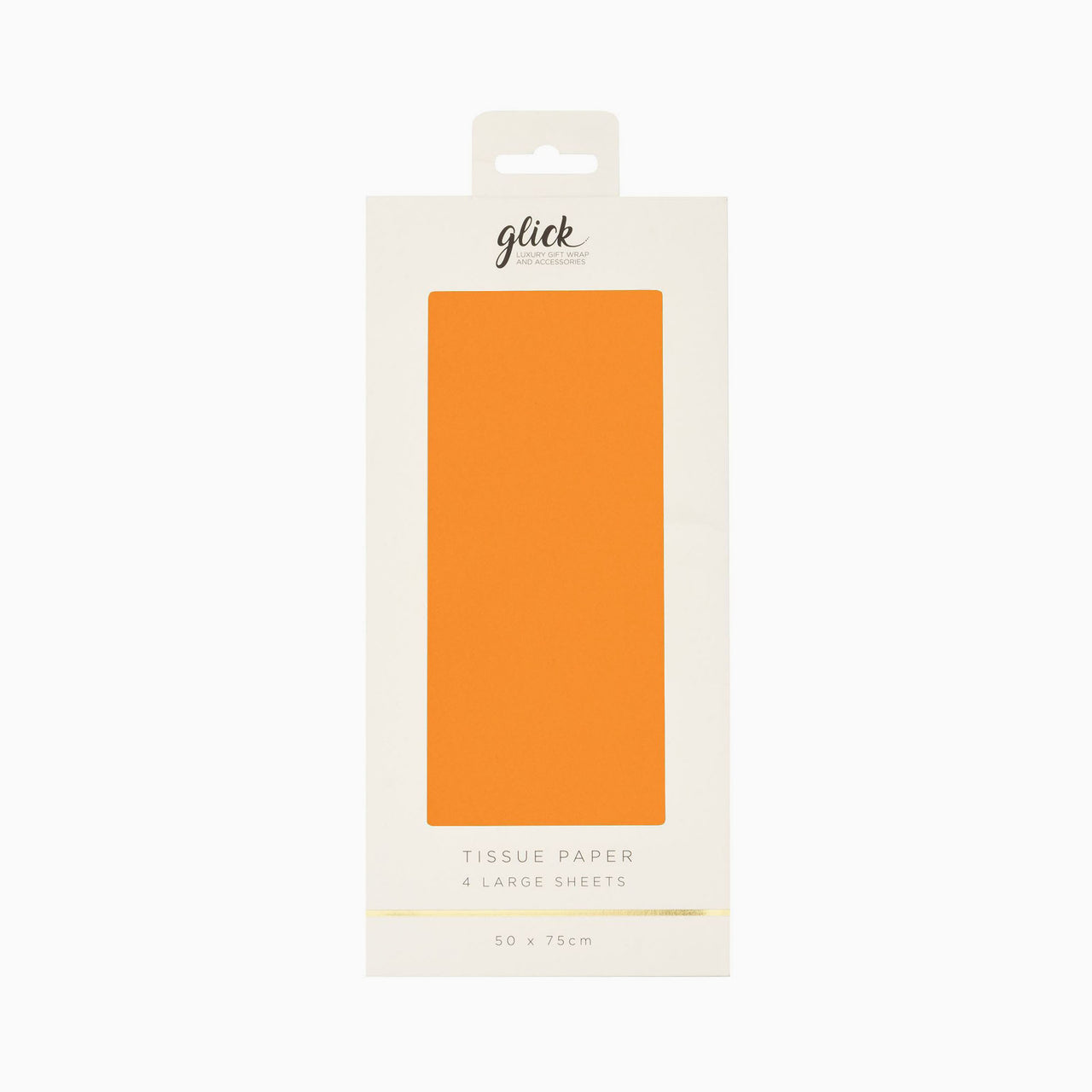 Tissue Paper-TP45 - Tissue Plain Neon Orange-Glick