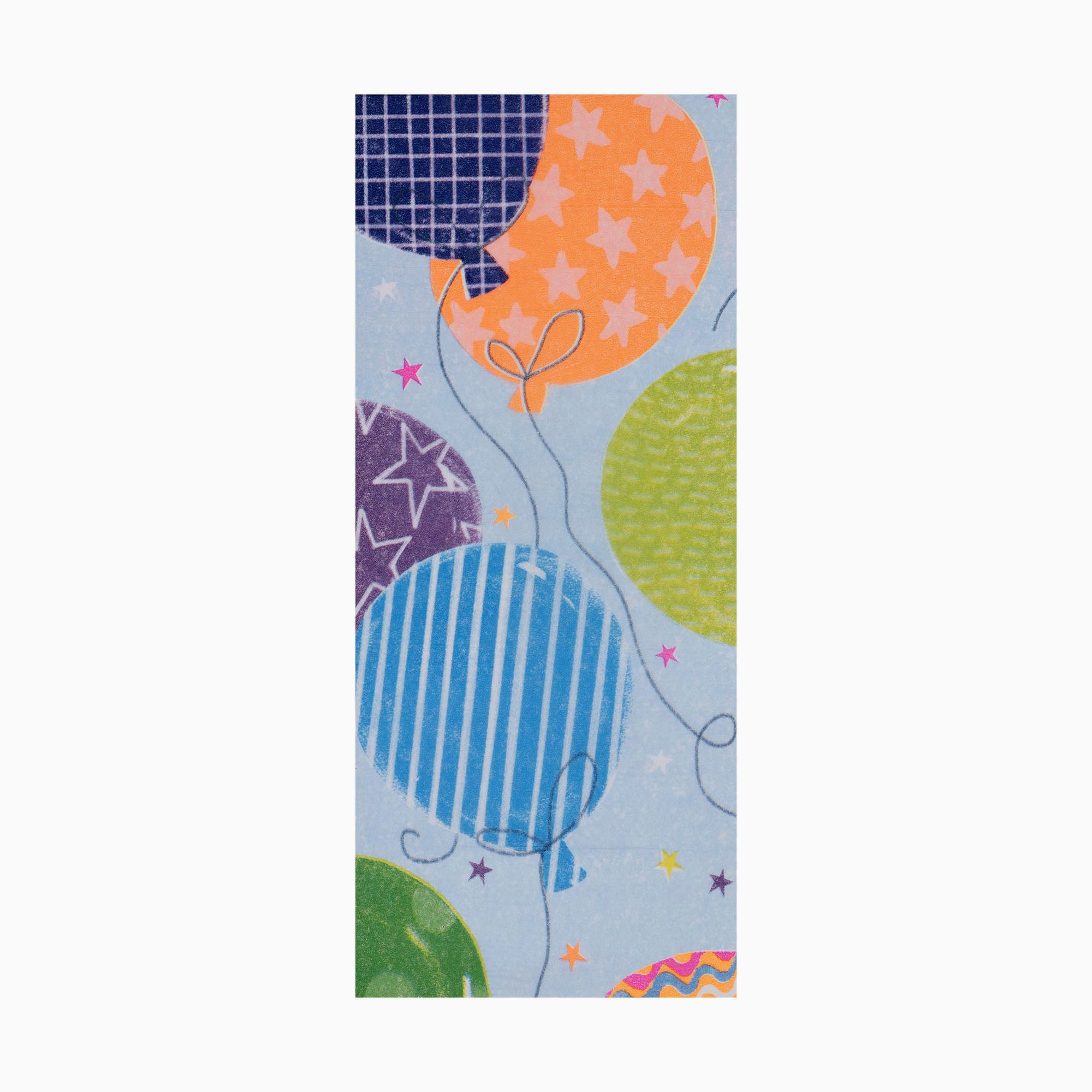 Tissue Paper-TPP2622 - Patterned Big Balloons Blue Tissue Paper-Glick