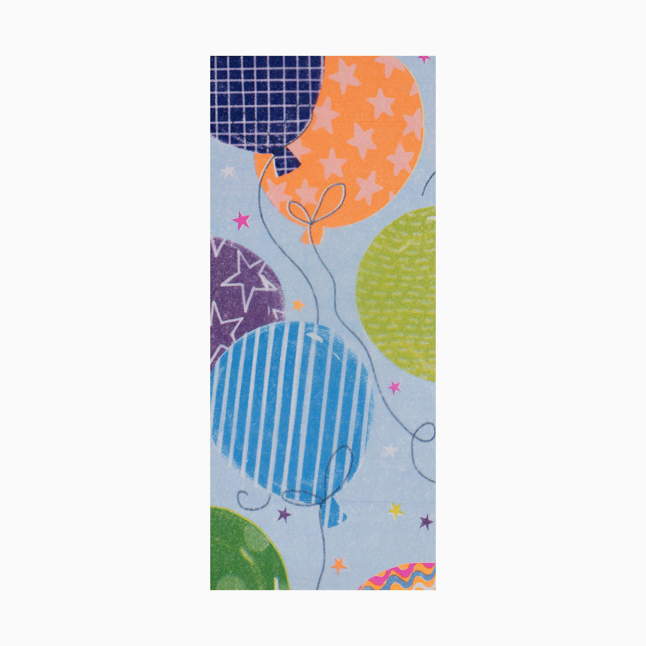 Tissue Paper-TPP2622 - Patterned Big Balloons Blue Tissue Paper-Glick