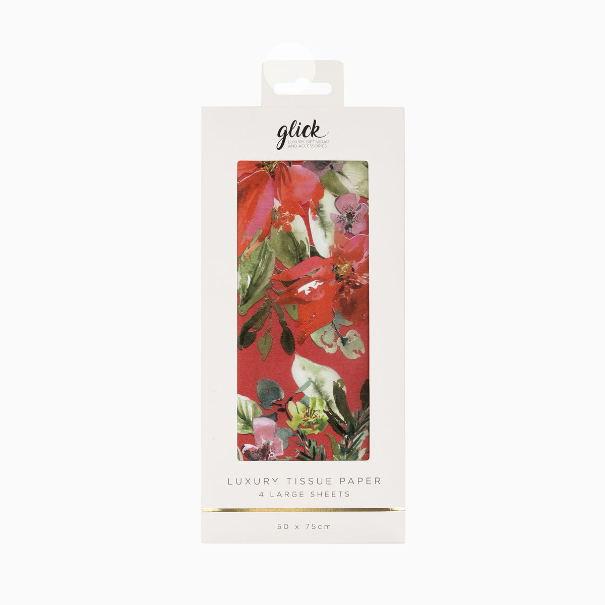 TPSX2614 - Red Plush Poinsetta Tissue Paper