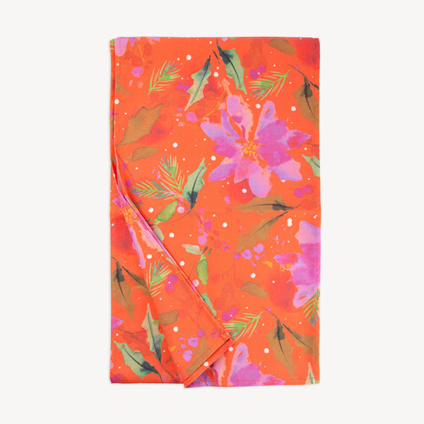 Table Runner - XR24TR - Vibrant Poinsettia Christmas Table Runner - Vibrant Poinsettia Christmas Table Runner - Whistlefish