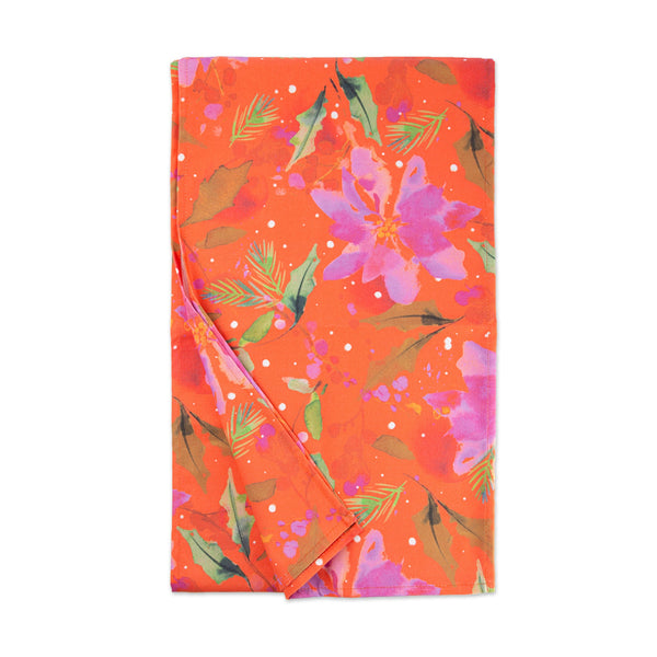 Table Runner - XR24TR - Vibrant Poinsettia Christmas Table Runner - Vibrant Poinsettia Christmas Table Runner - Whistlefish