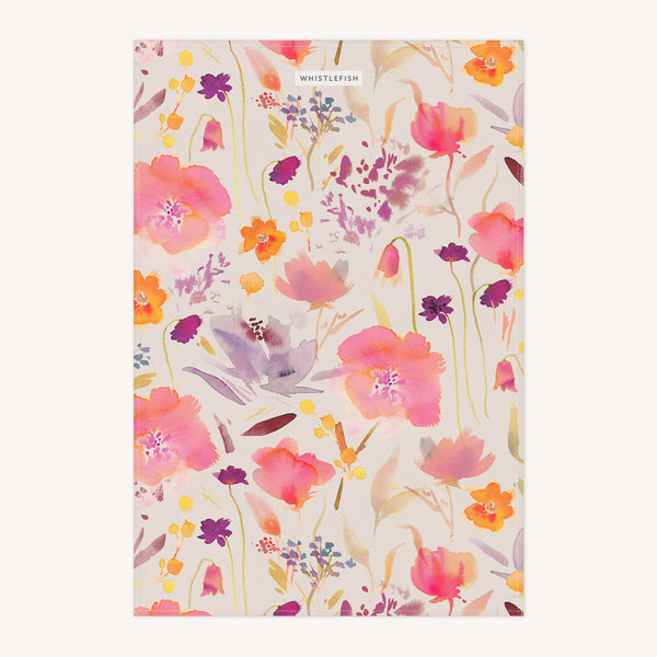 Tea Towel - AF24TT - Autumn Flowers Tea Towel - Autumn Flowers Tea Towel - Whistlefish