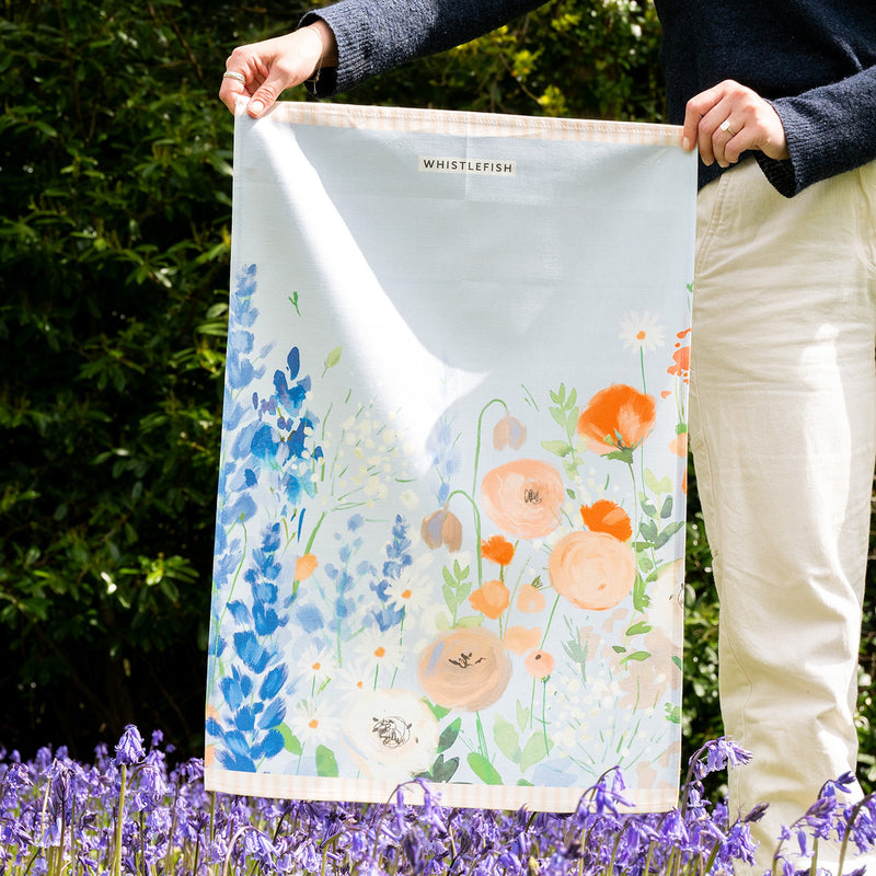 Tea Towel - BM01TT - Blue Meadows Sky Tea Towel - Blue Meadows Sky Tea Towel - Whistlefish